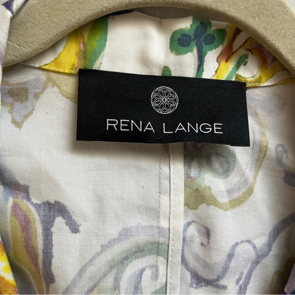 Rena Lange Floral Women's Jacket Sz 10 - Picture 4 of 7